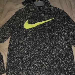A kids large Nike swoosh hoodie